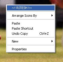  Rename Refresh entry by your name in Windows Context Menu